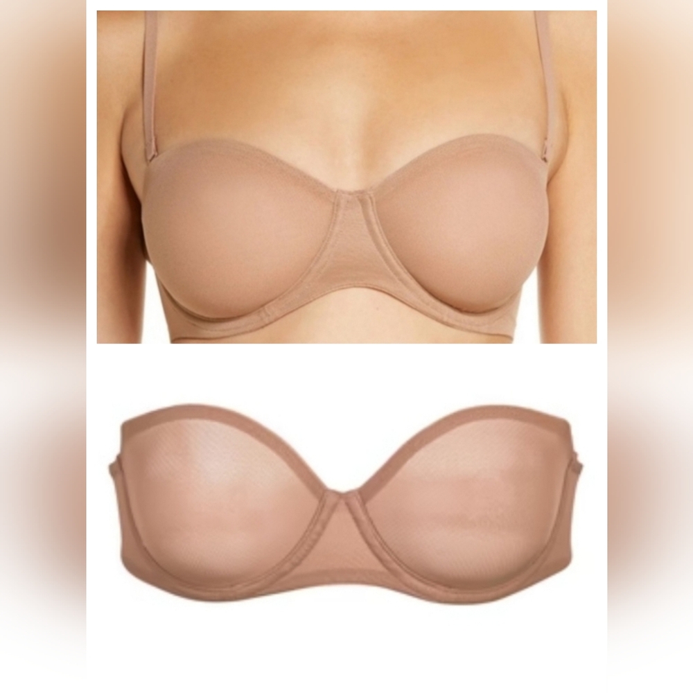 NWOT SKIMS ULTRA FINE MESH STRAPLESS BRA/ 42D